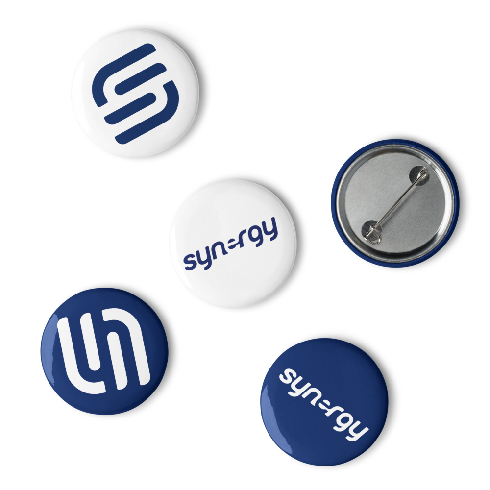 Set of pin buttons