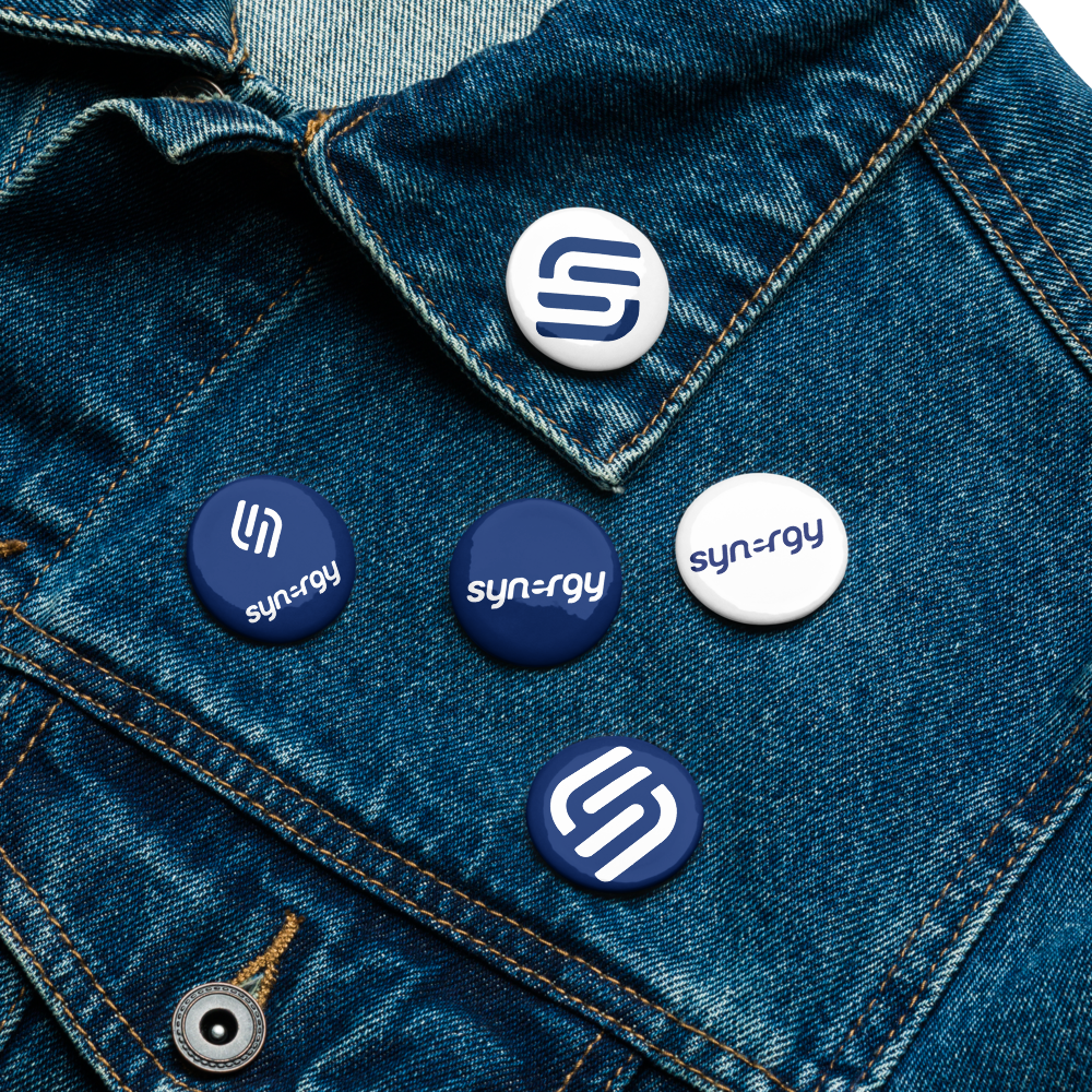 Set of pin buttons