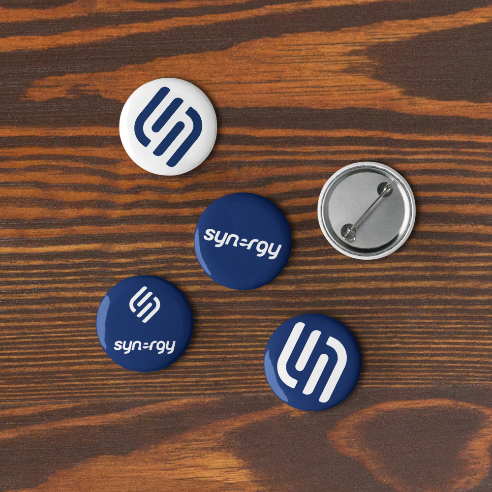 Set of pin buttons